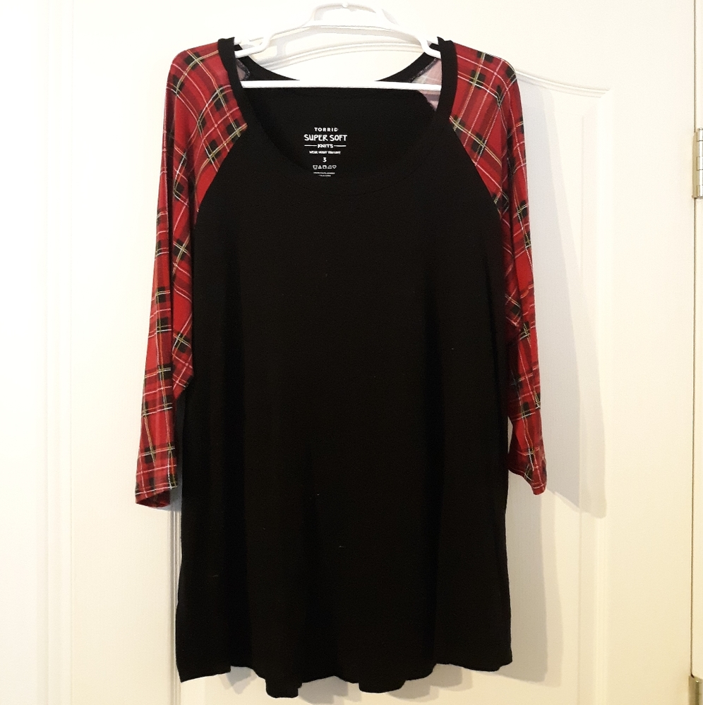Torrid Favorite Knit 3/4 Sleeve Tee